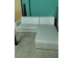 bộ sofa giường trắng